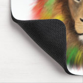 Rasta Löwe rot grün zeichnend Jamaika Mousepad (Ecke)