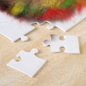Rasta Löwe rot grün zeichnend Jamaika Puzzle (Seite)