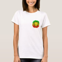 Rasta Löwe rot grün zeichnend Jamaika
