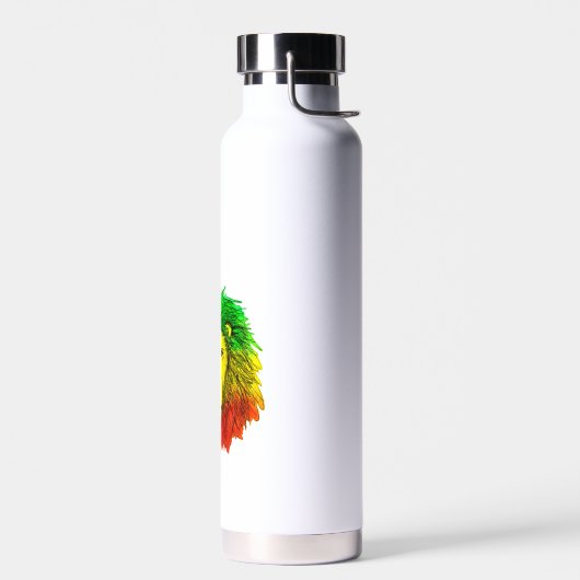 Rasta Löwe rot grün zeichnend Jamaika Trinkflasche (Links)