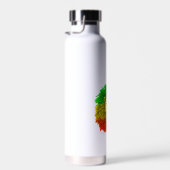 Rasta Löwe rot grün zeichnend Jamaika Trinkflasche (Rechts)