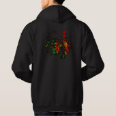 Rasta-Löwe-Rückendesign Hoodie (Rückseite)