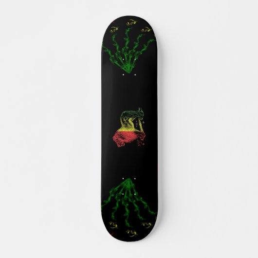 Rasta Löwe Skateboard (Vorne)