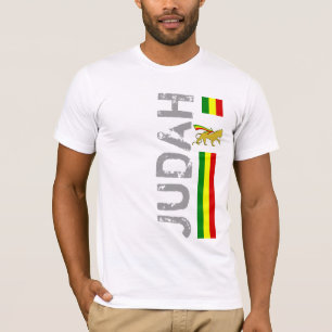 RASTA Löwe von Juda   Rot Gold Grün T-Shirt