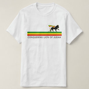 RASTA Löwe von Juda Rot Gold Grün T-Shirt