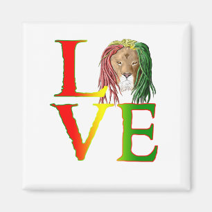 Rasta Löwejamaikanische Reggae-Liebe Magnet