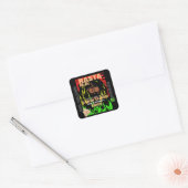 RASTA M.D. DRIED GUAVA BLÄTTER QUADRATISCHER AUFKLEBER (Umschlag)