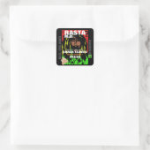 RASTA M.D. FRESH GUAVA BLÄTTER QUADRATISCHER AUFKLEBER (Tasche)