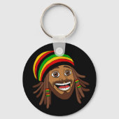 Rasta Man One Love Schlüsselanhänger (Vorderseite)