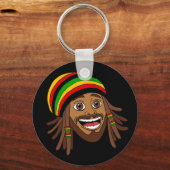 Rasta Man One Love Schlüsselanhänger (Vorderseite)