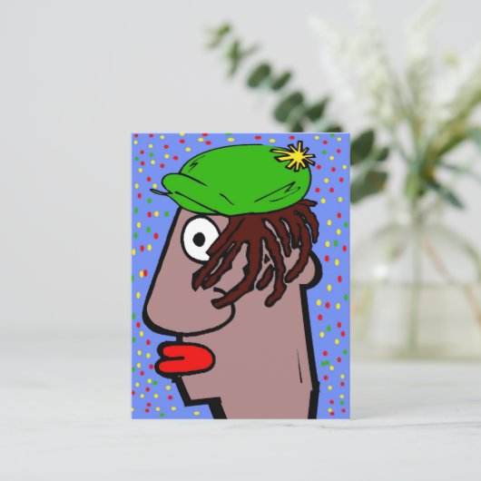 Rasta Man Postkarte (Stehend Vorderseite)