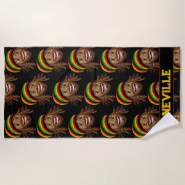 Rasta-Mann-Muster Strandtuch
