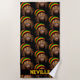 Rasta-Mann-Muster Strandtuch