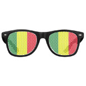 Rasta-Markierung Partybrille (Vorderseite)