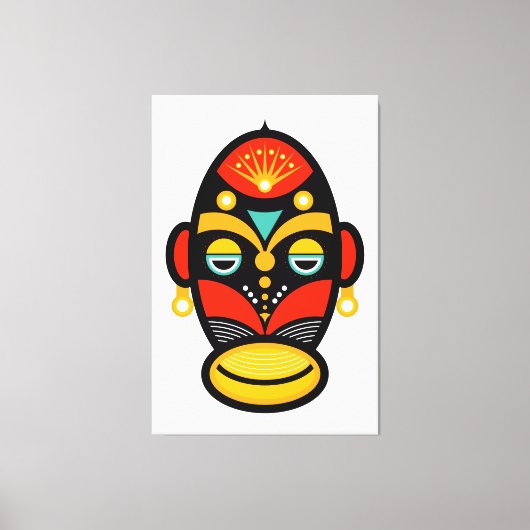 Rasta Mask Leinwanddruck (Vorderseite)