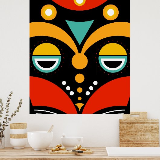 Rasta Mask Poster (Küche)