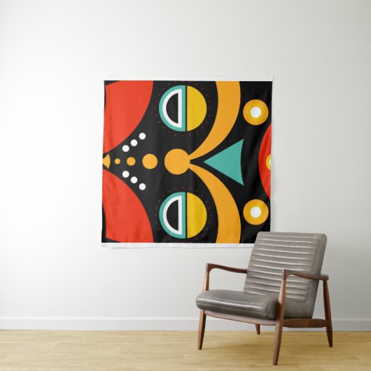 Rasta Mask Wandteppich (Beispiel (Horizontal))