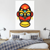 Rasta-Maske Leinwanddruck (Insitu (Schlafzimmer))