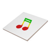 Rasta Musiknote Fliese (Seite)
