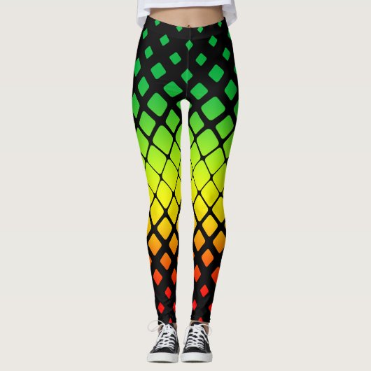 Rasta-Muster Leggings (Vorderseite)