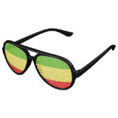 Rasta Partybrille (Schrägansicht)