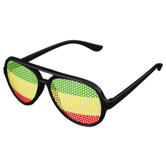 Rasta Partybrille (Schrägansicht)