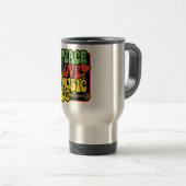 Rasta Peace Liebe Music Reisebecher (VorderseiteRechts)