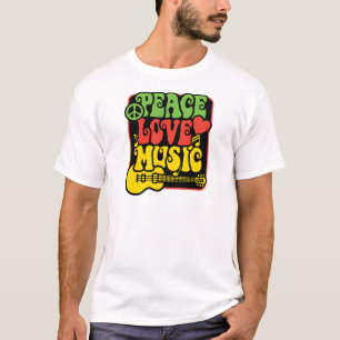 Rasta PEACE-LIEBE-MUSIC T-Shirt