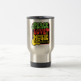 Rasta PEACE-LOVE-MUSIC Reisebecher