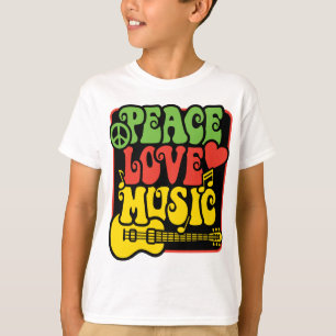 Rasta PEACE-LOVE-MUSIC T-Shirt