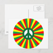 Rasta Peace Postkarte (Vorne/Hinten)