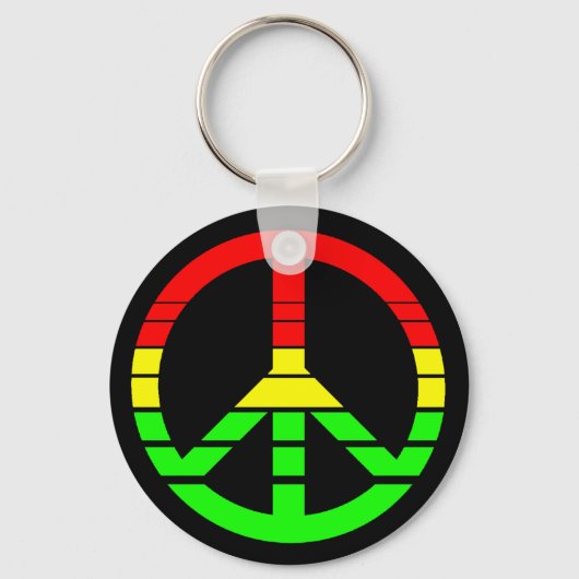 Rasta Peace Schlüsselanhänger (Vorderseite)