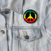 Rasta Peace Symbol Button (Beispiel)
