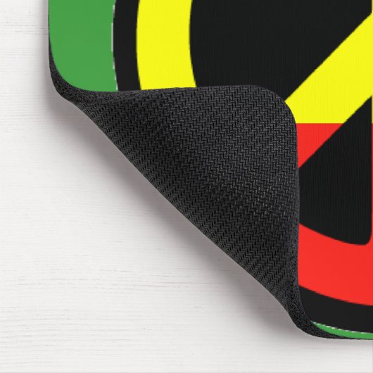 Rasta Peace Symbol Mousepad (Ecke)