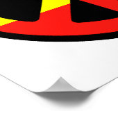 Rasta Peace Symbol Poster (Ecke)