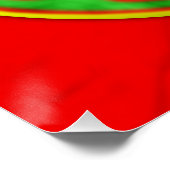 Rasta Peace Symbol Poster (Ecke)