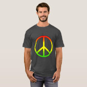 Rasta Peace Symbol T - Shirt (Vorne ganz)