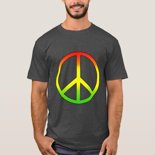 Rasta Peace Symbol T - Shirt (Vorderseite)
