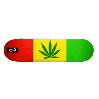 Rasta Plattform Skateboard