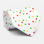 Rasta Polka Dots Krawatte (Gerollt)