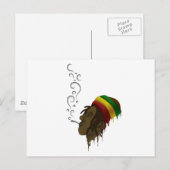Rasta Postkarte (Vorne/Hinten)