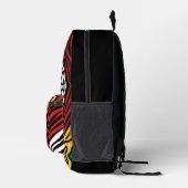 Rasta Print Zebra Bedruckter Rucksack (Rechts)