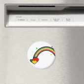 Rasta Rainbow und Herz Magnet (In Situ (Geschirrspüler))
