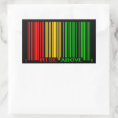 RASTA RECHTECKIGER AUFKLEBER (Tasche)