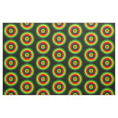 Rasta Red Yellow Green Tie Dye Circles Pattern Stoff (Fat Quarter (45,7 x 55,9 cm))