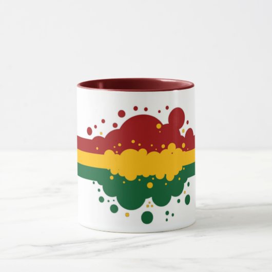 Rasta Regenbogen-Tasse Tasse (Zentrum)