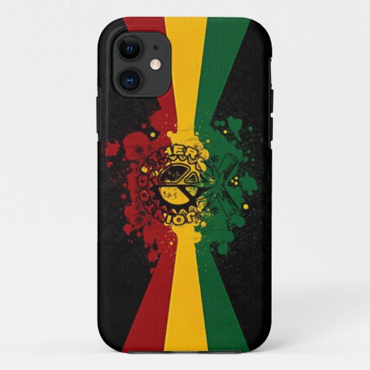 rasta Reggae-Graffiti-Musikkunst Case-Mate iPhone Hülle (Rückseite)