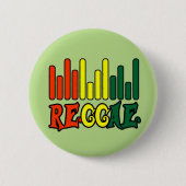 rasta Reggae-Graffitiflagge Button (Vorderseite)