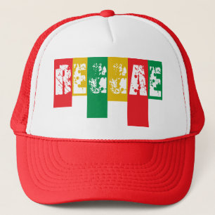 rasta Reggae-Graffitiflagge Truckerkappe