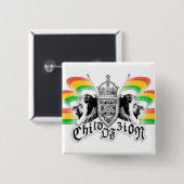 Rasta Reggae-königlicher Wappen-Knopf Button (Vorne & Hinten)